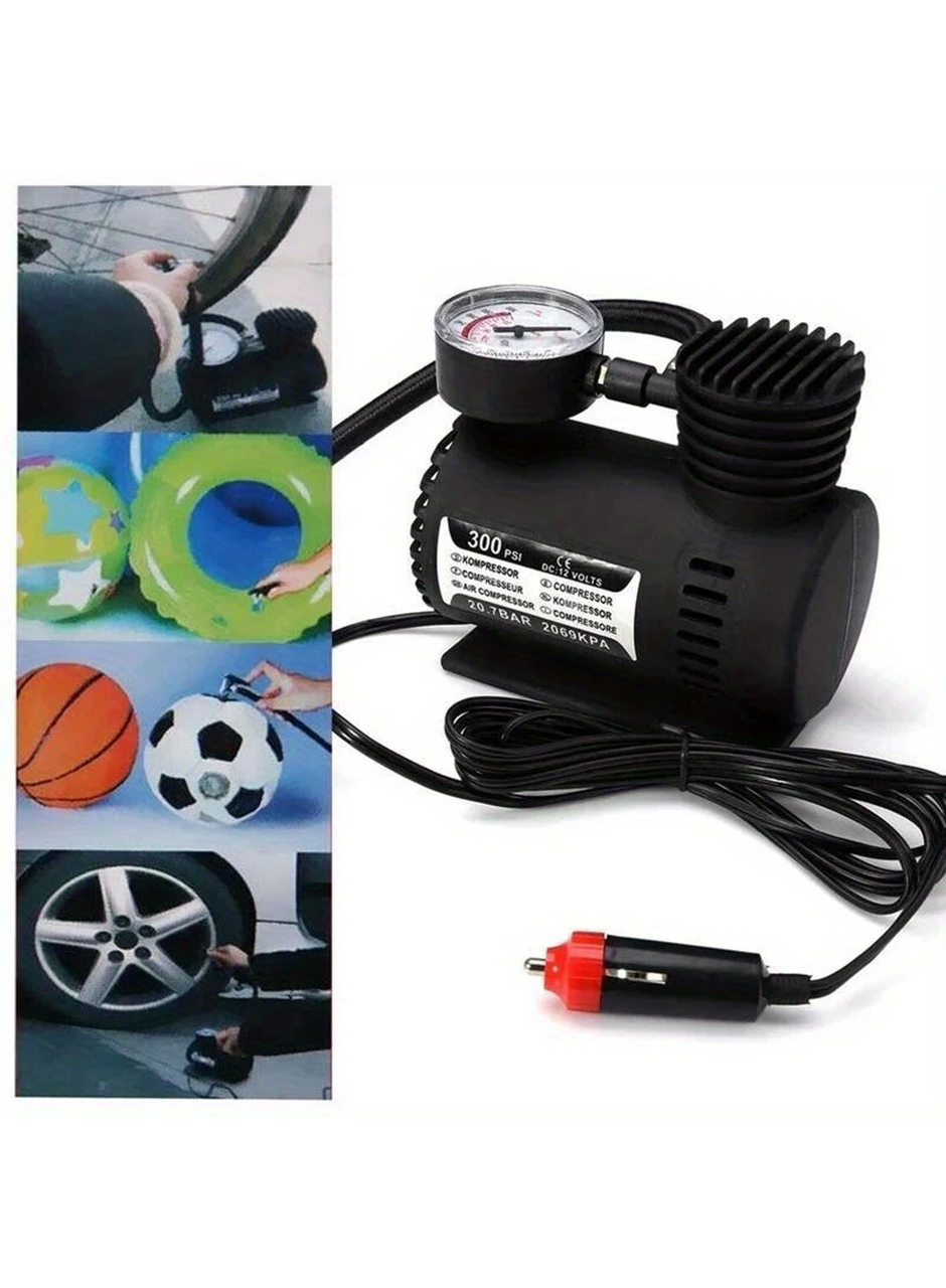 Plastik Gövdeli Siyah Mini Hava Kompresörü (