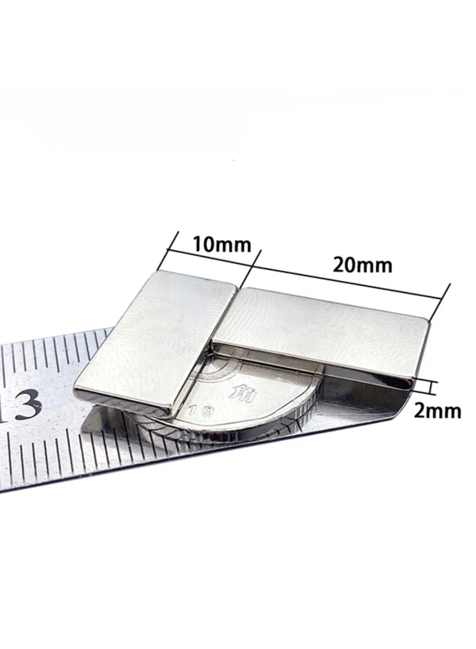 100 Adet 20x10x2 mm Neodyum Mıknatıs Köşeli Magnet N35 Nikel Kaplama Güçlü Kaliteli Dayanıklı (