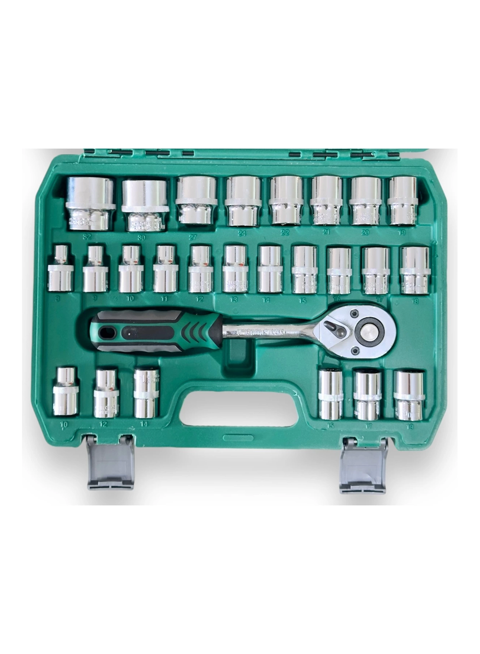 32 Parça Profesyonel Lokma Takımı 1/2 Cr-v Çeliği (32 PARÇA) (