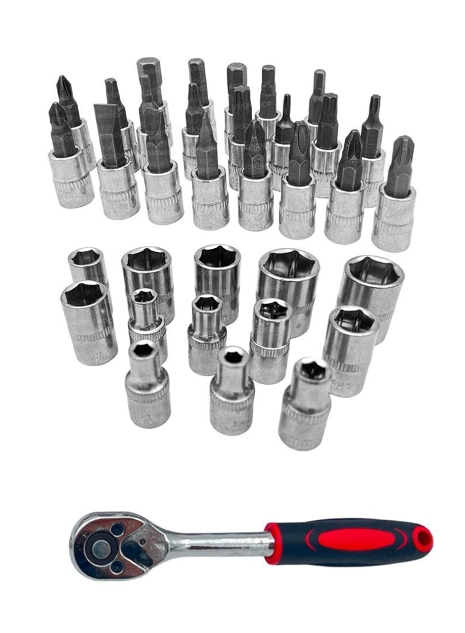 Cr-v Max 1/4 Cırcırlı 46 Parça Lokma Anahtar Takımı Bits Uç Seti Tam Set Germany (