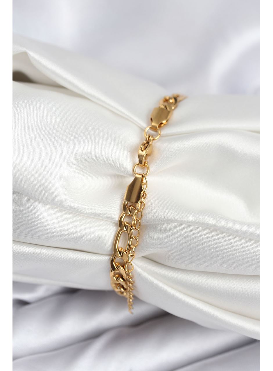 316L Çelik Gold Renk Oval Yazı Yazmaya Uygun Kadın Bileklik