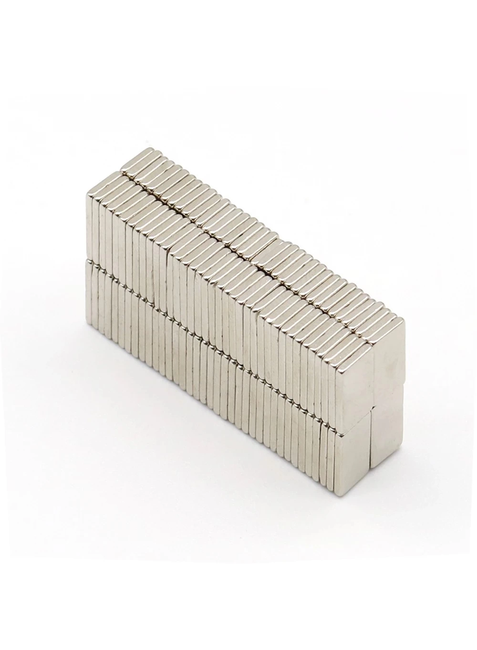 20 Adet 15x10x1.5 mm Köşeli Neodyum Mıknatıs N35 Magnet Dayanıklı Nikel Kaplama (