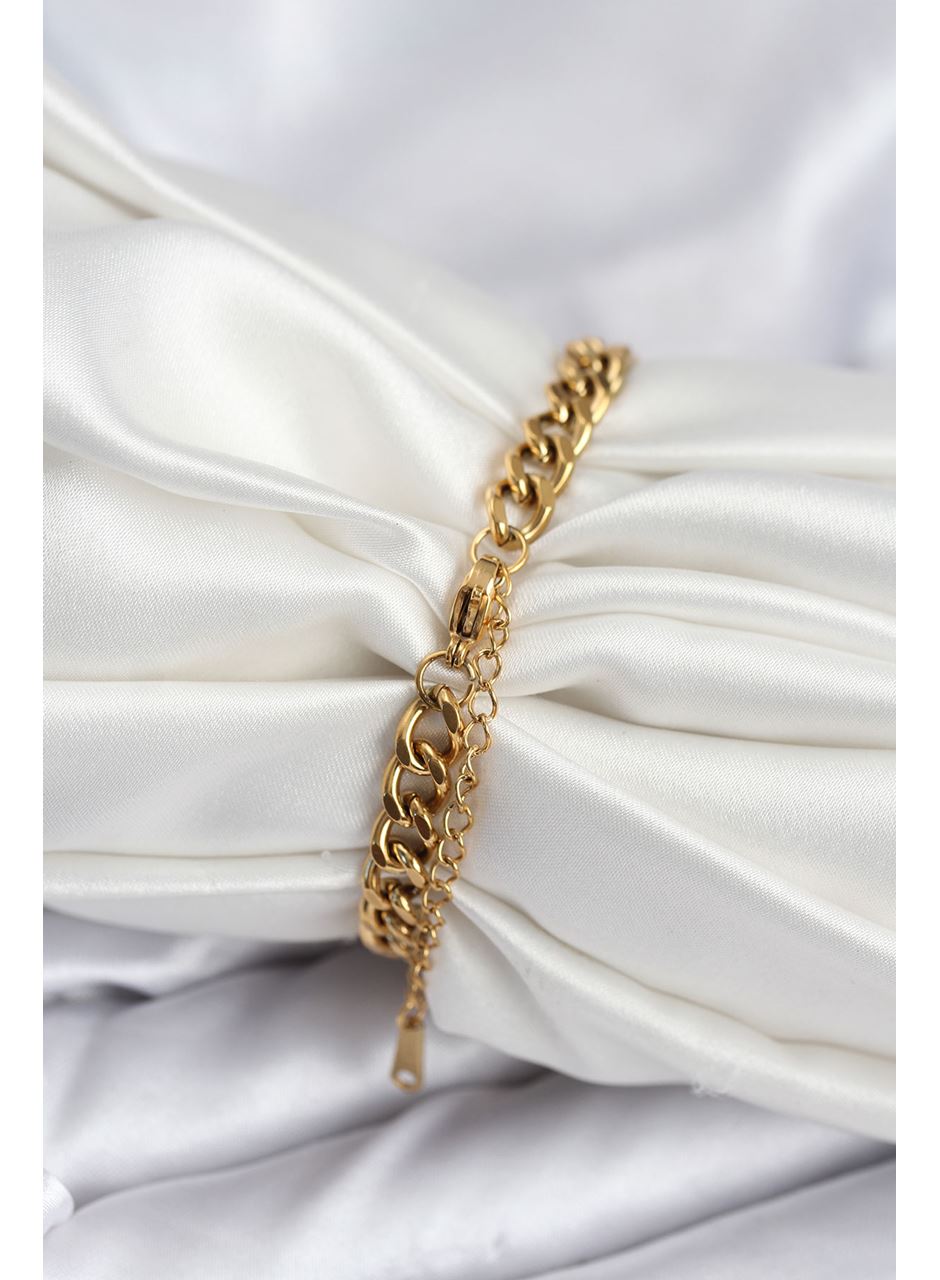 316L Çelik Gold Renk Yazı Yazmaya Uygun Kadın Bileklik