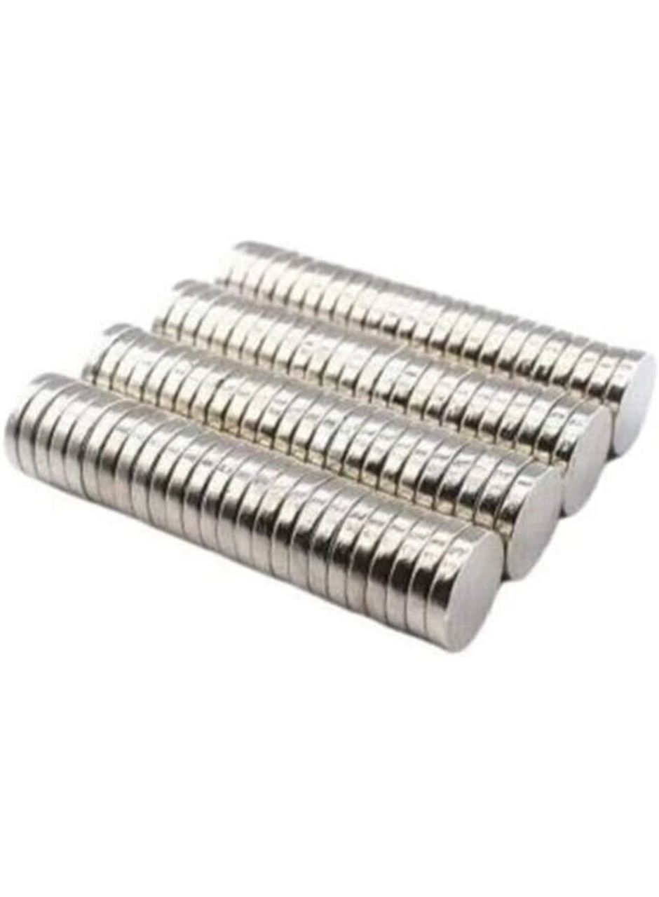 50 Adet 10x2mm Yuvarlak Neodyum Mıknatıs Güçlü Magnet Nikel Kaplamalı (