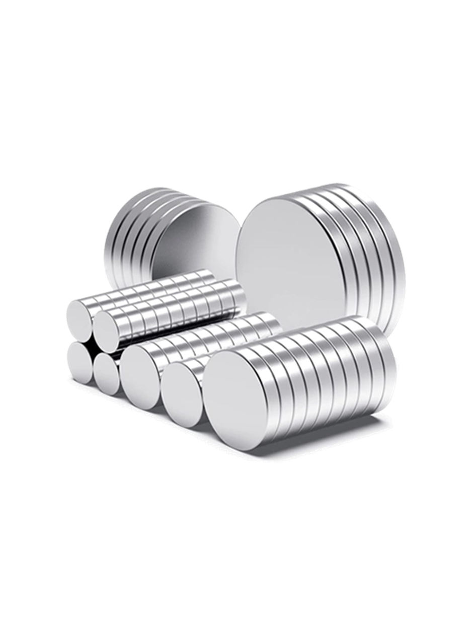 50 Adet 10x2mm Yuvarlak Neodyum Mıknatıs Güçlü Magnet Nikel Kaplamalı (