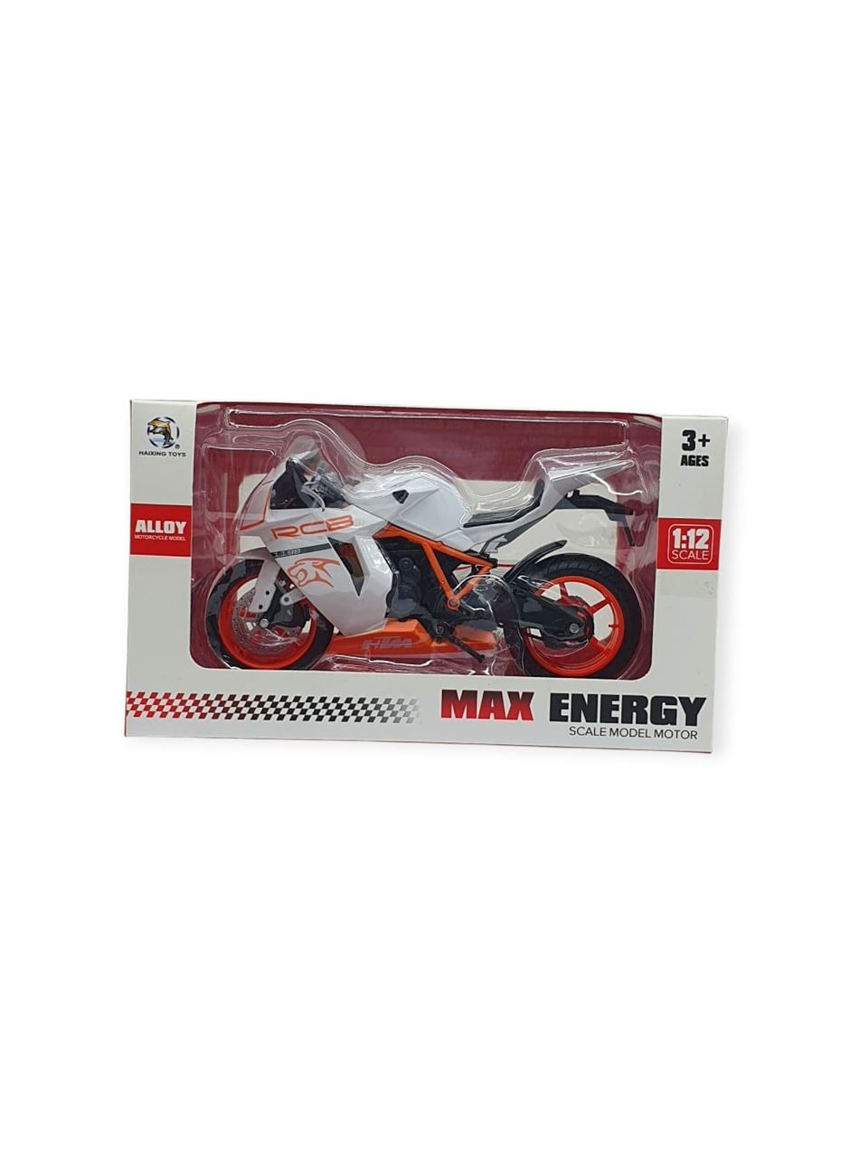 1:12 Ölçekli Model Motosiklet - HX797 - Beyaz