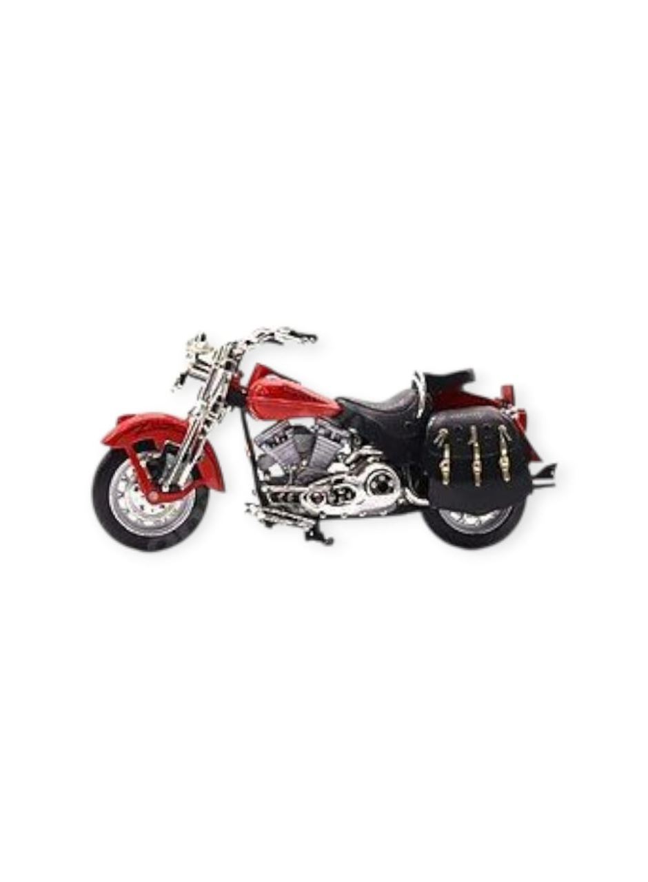 1:12 Ölçekli Model Motosiklet - Classic - HX796 - Kırmızı