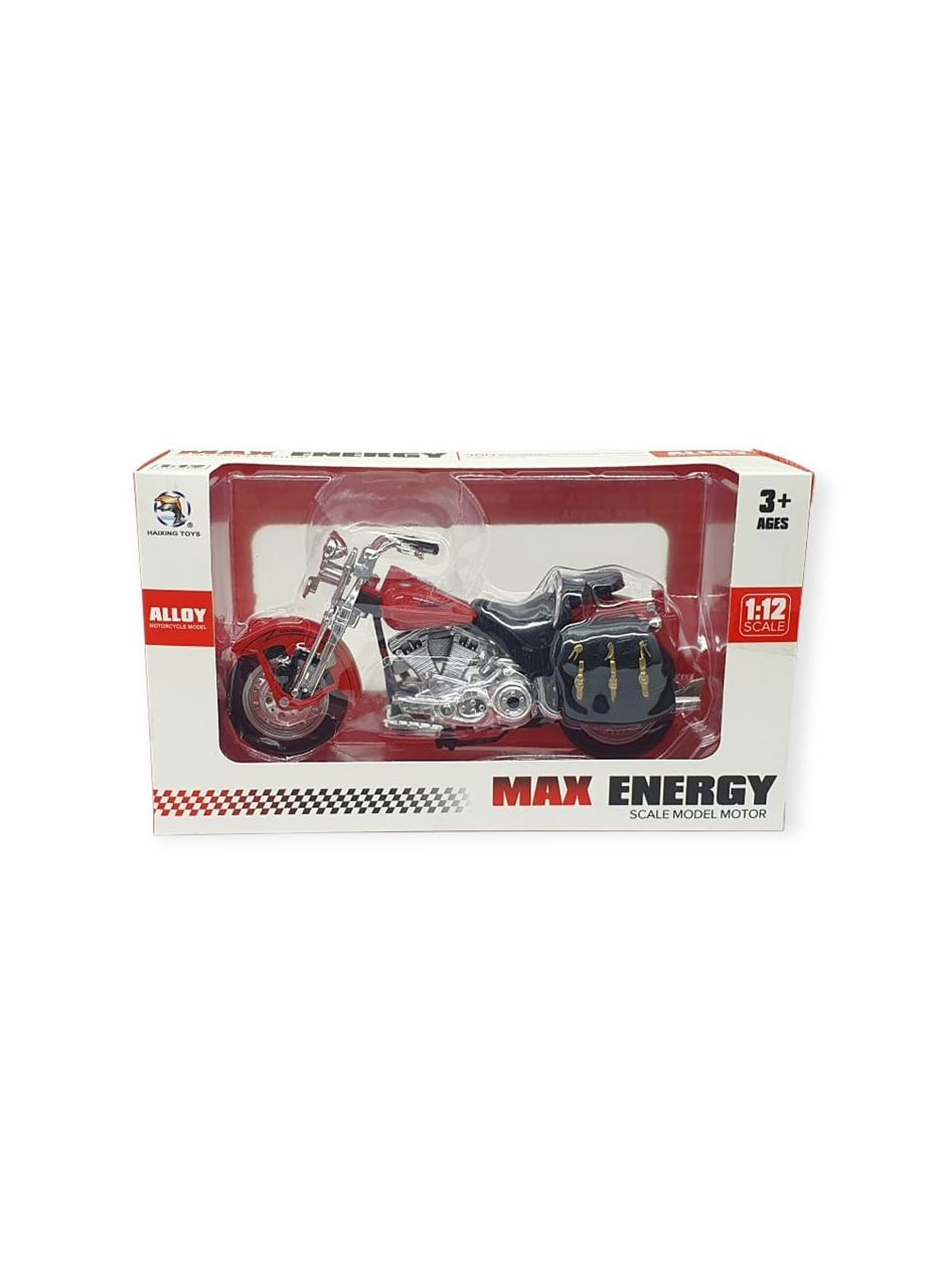 1:12 Ölçekli Model Motosiklet - Classic - HX796 - Kırmızı