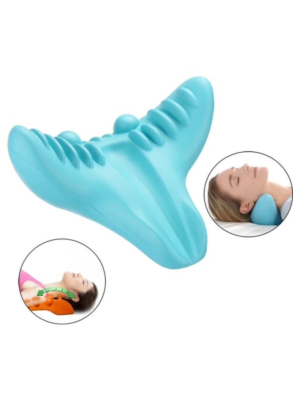 Ortopedik Servikal Boyun Masaj Yastığı Dik Duruş Destekleyici Omurilik Hörgüç Giderici Rahatlatıcı (