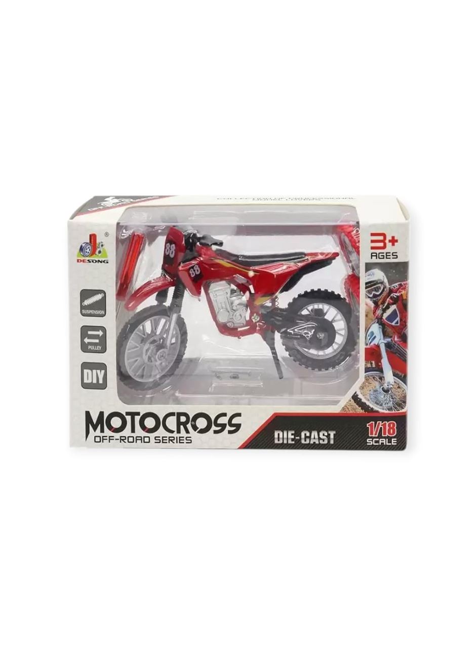 1:18 Ölçekli Model Motosiklet - DS928 - Kırmızı