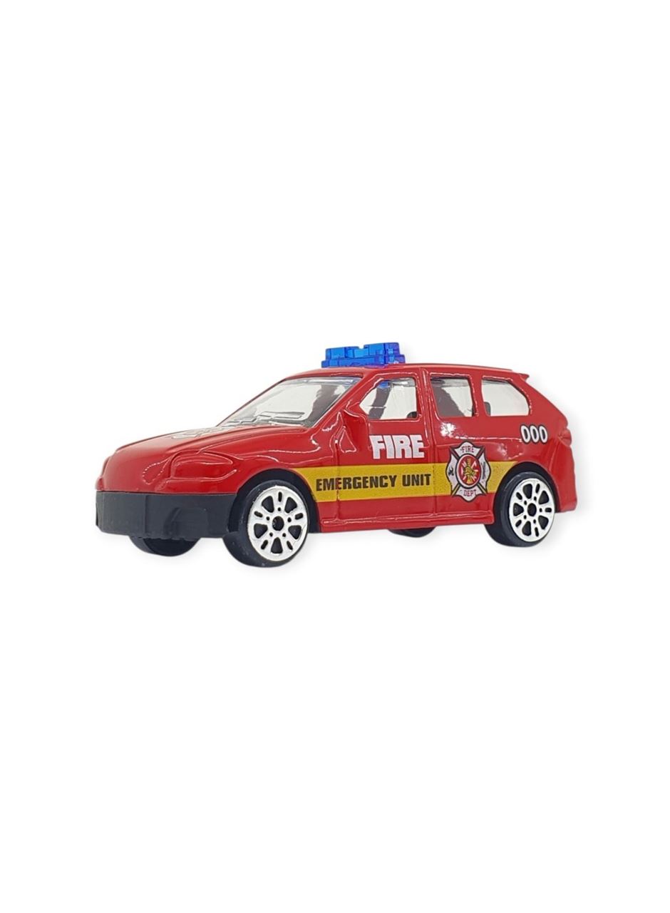 3'lü İş Makinaları Road Seti - Die Cast - DS044 - İtfaiye