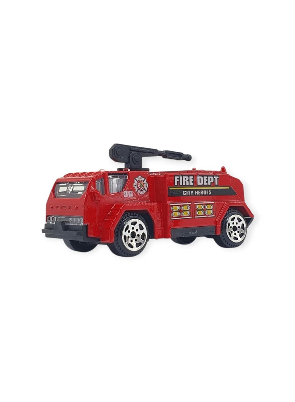 3'lü İş Makinaları Road Seti - Die Cast - DS044 - İtfaiye