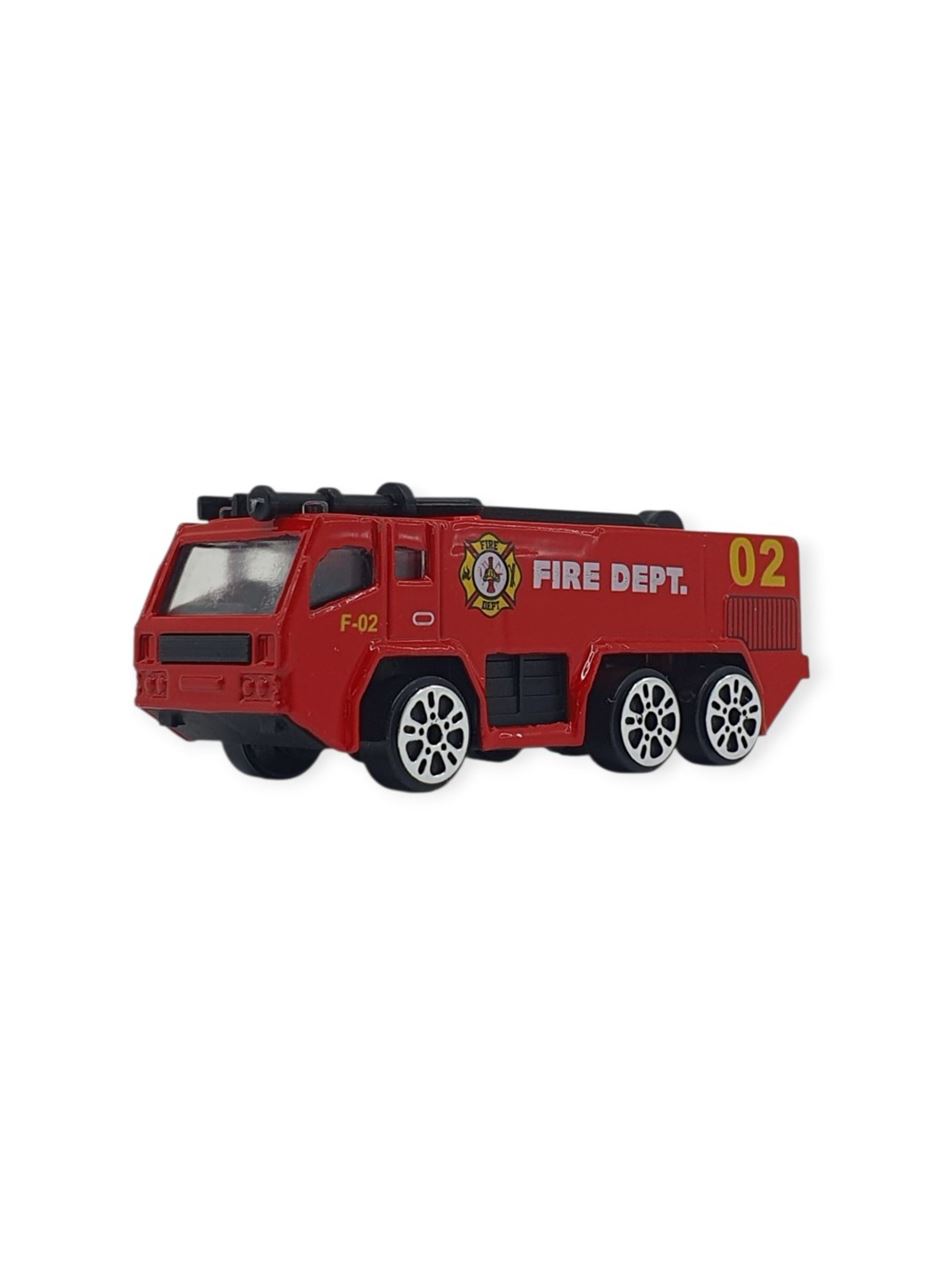3'lü İş Makinaları Road Seti - Die Cast - DS044 - İtfaiye