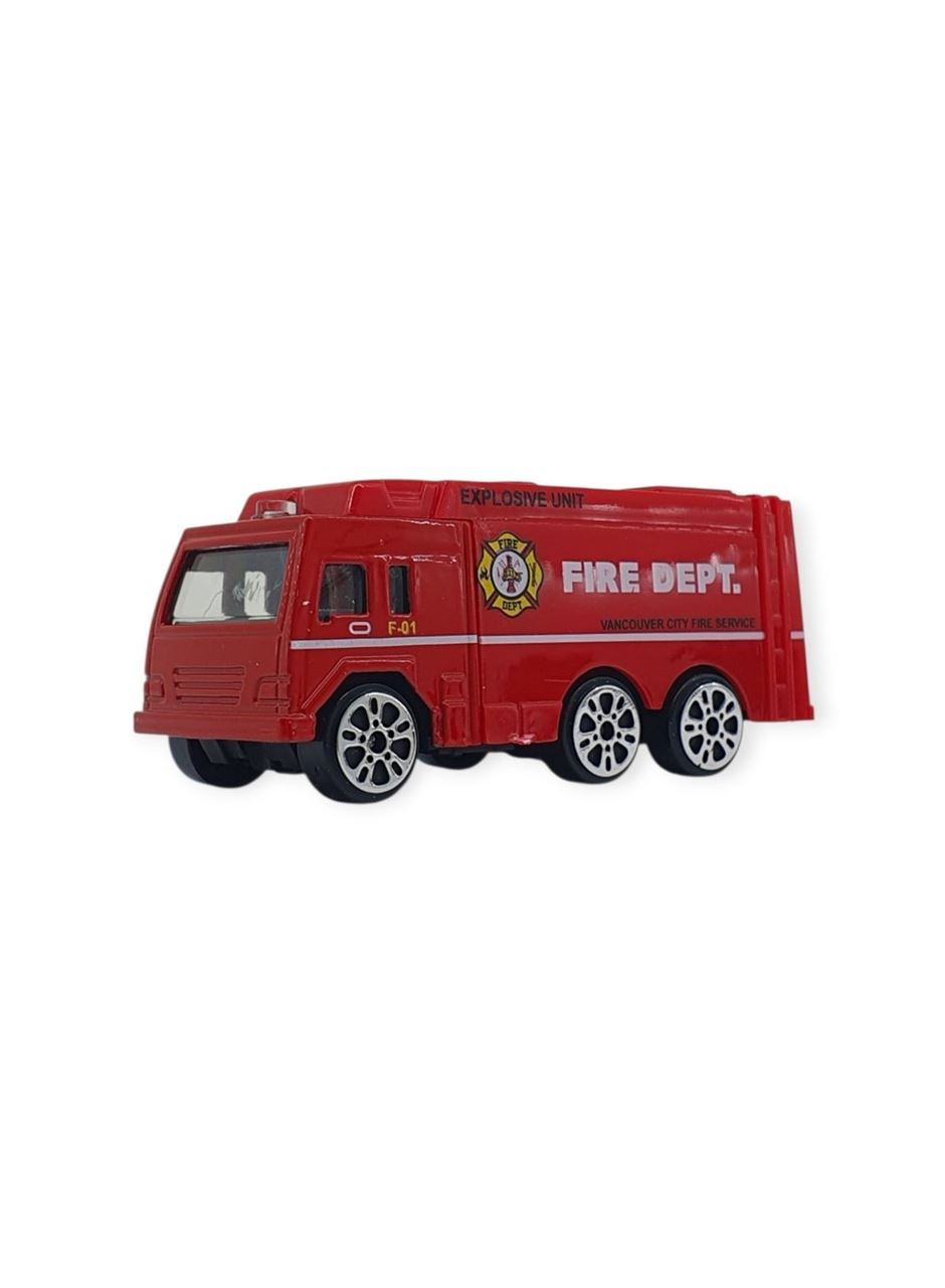3'lü İş Makinaları Road Seti - Die Cast - DS044 - İtfaiye