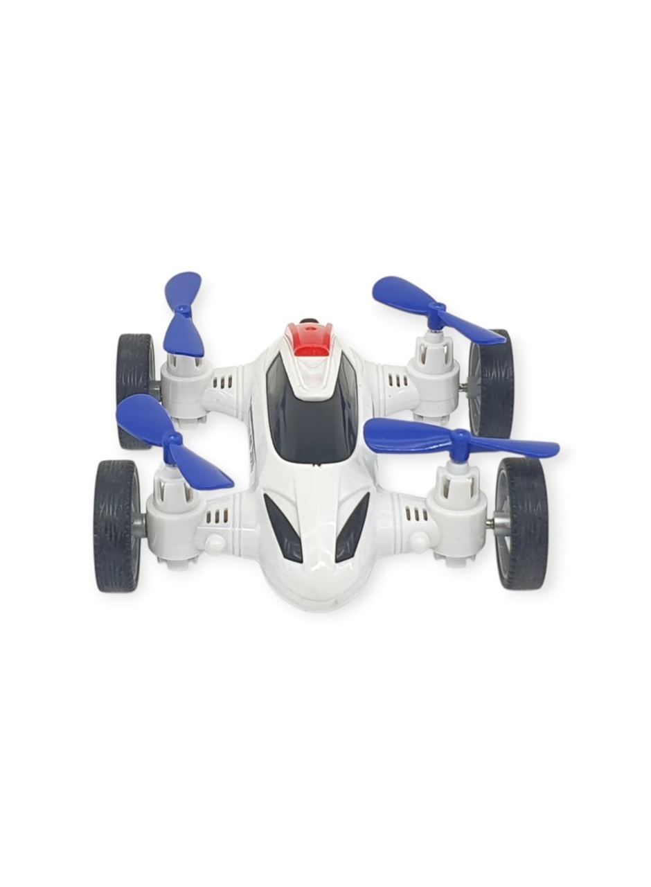 Sürtmeli Drone Araba Hareketli Pervane - Beyaz