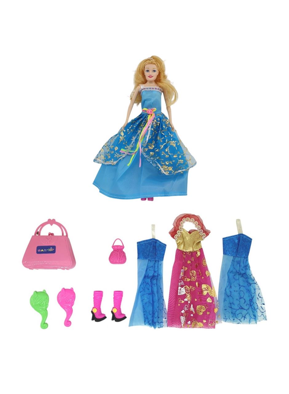 Bebek Yedek Elbiseli Ve Aksesuarlı - 1115-21 - Mavi