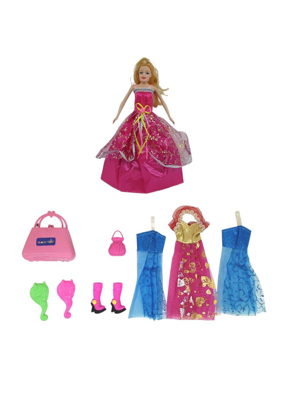 Bebek Yedek Elbiseli Ve Aksesuarlı - 1115-21 - Pembe