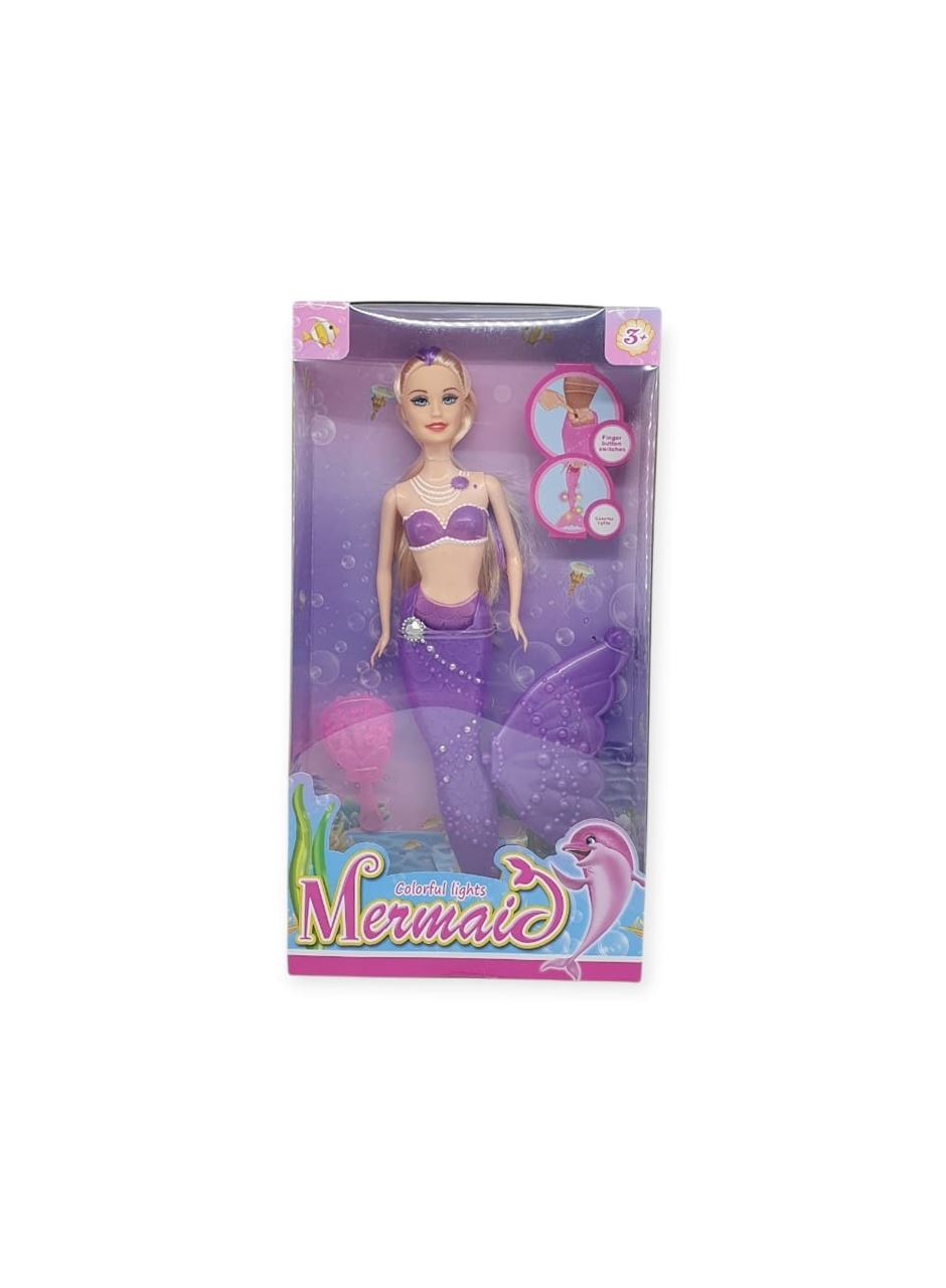 Deniz Kızı Işıklı Bebek - 2348/1-3 - Mor