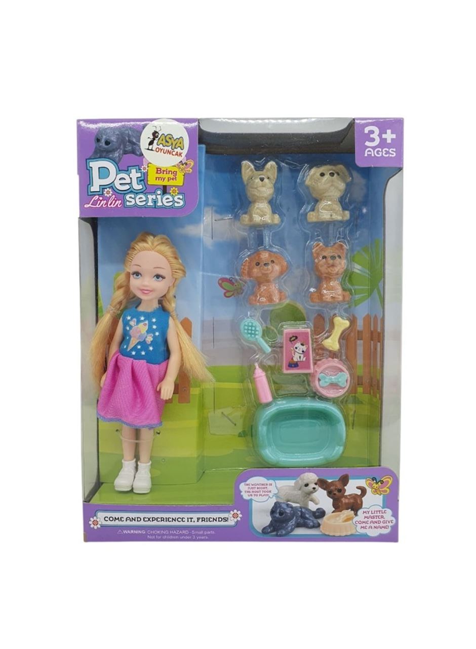 Pet Shop - Bebekli Köpek Bakım Seti - 7722-3 - Sarışın