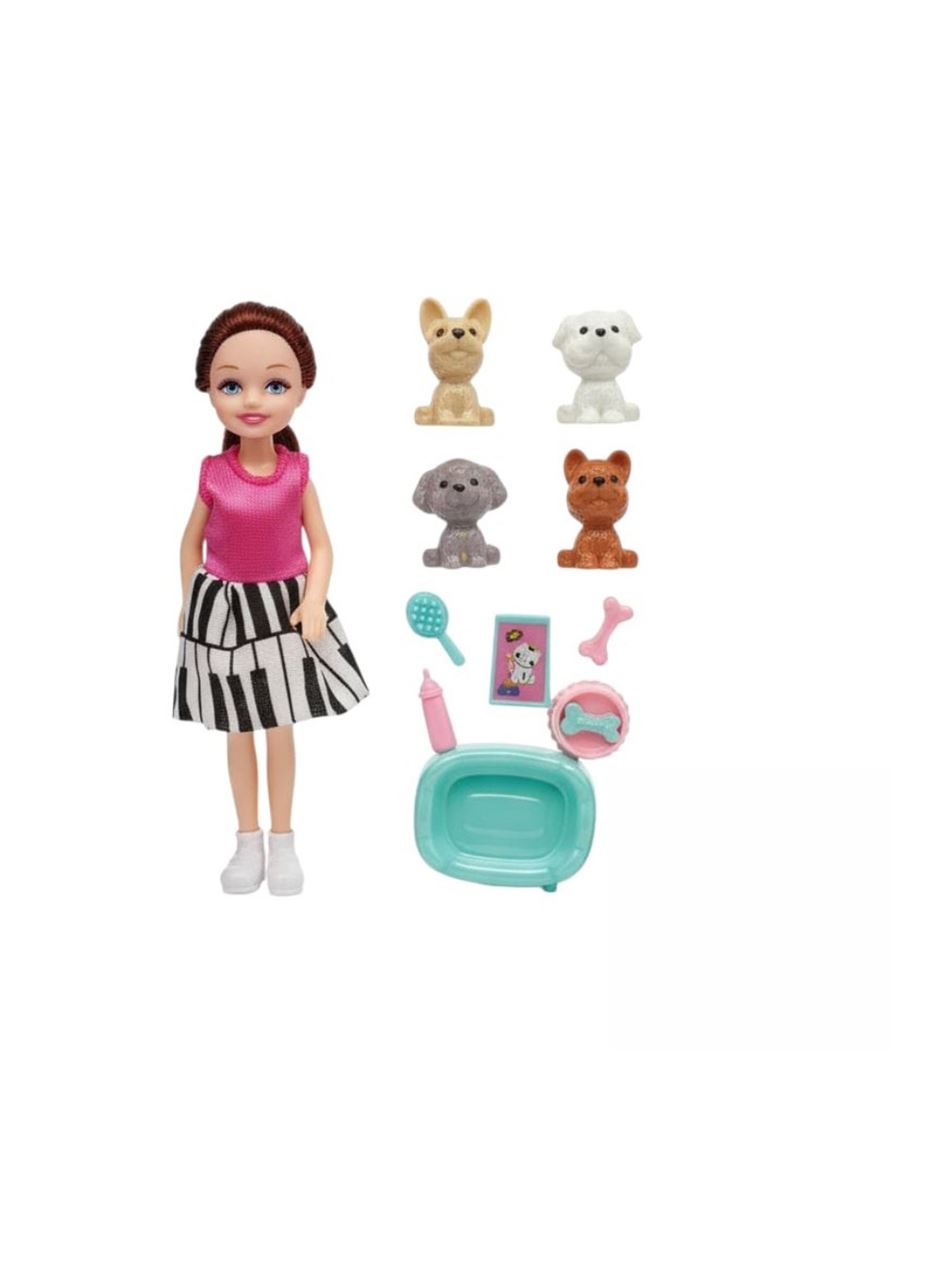 Pet Shop - Bebekli Köpek Bakım Seti - 7722-3 - Esmer