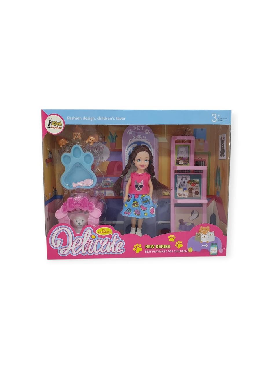 Pet Shop - Köpek Bakım Merkezi Oyun Seti - A8-14 - Sarışın