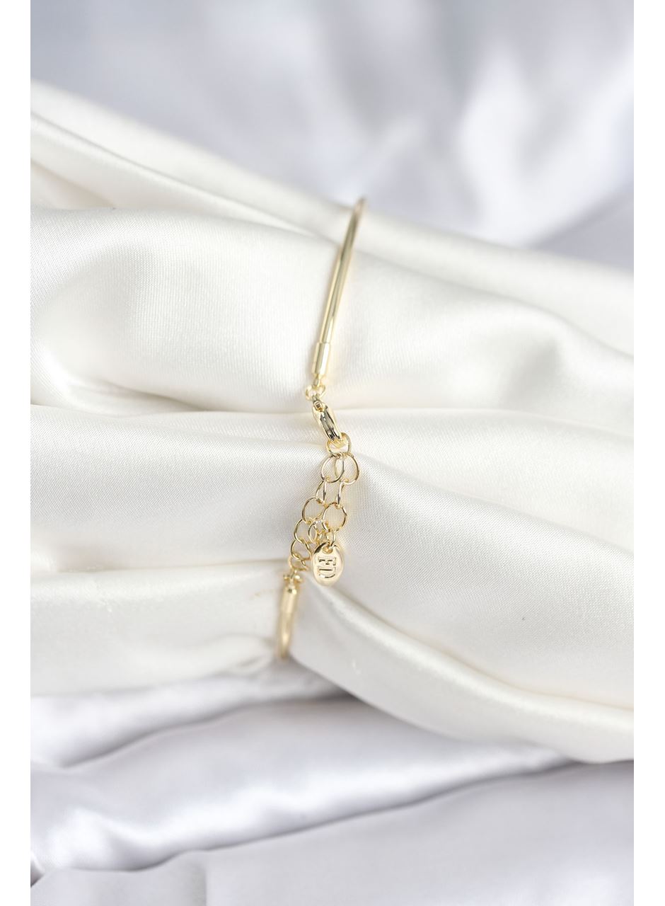 Kutup Yıldızı Figür Pirinç Gold Renk Kadın Bileklik