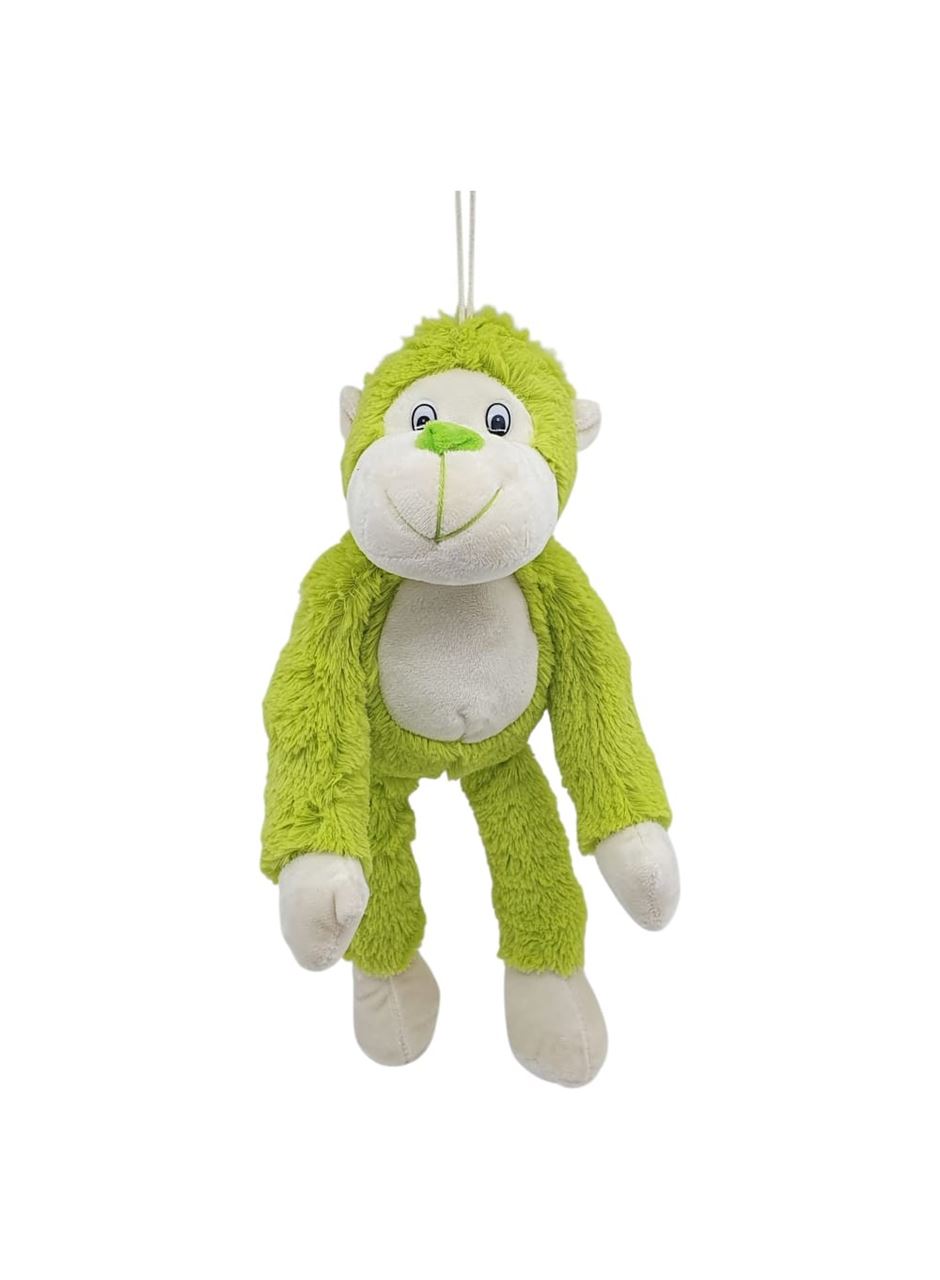 Peluş Maymun 40 cm - Yumuşak Peluş - G5501 - Yeşil