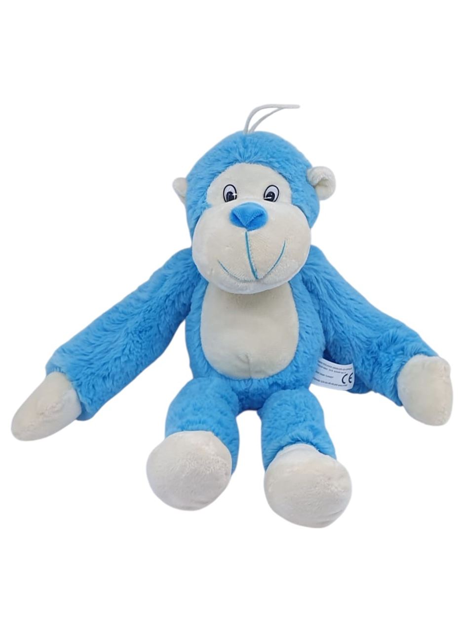 Peluş Maymun 40 cm - Yumuşak Peluş - G5501 - Mavi