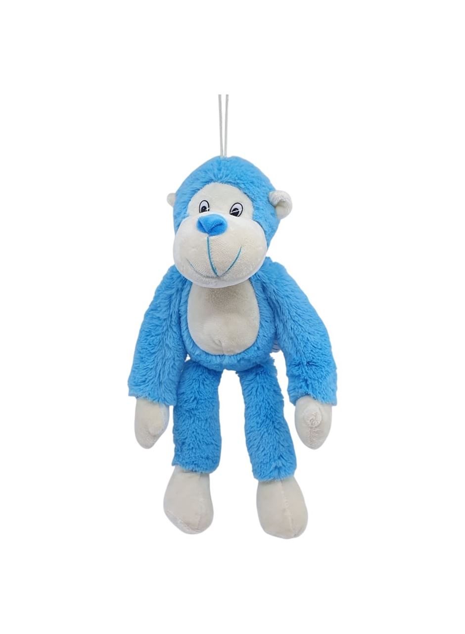 Peluş Maymun 40 cm - Yumuşak Peluş - G5501 - Mavi