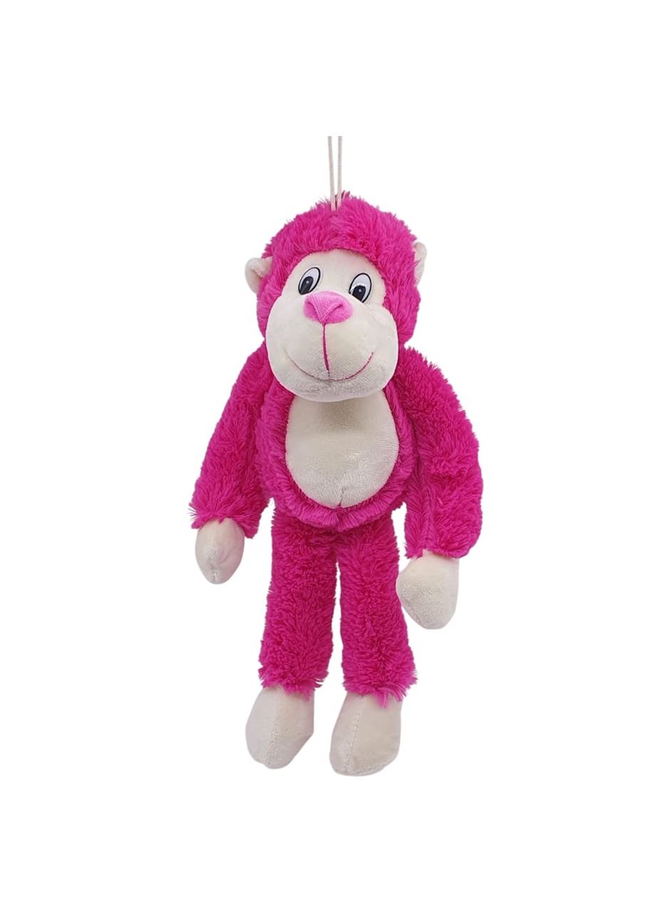 Peluş Maymun 40 cm - Yumuşak Peluş - G5501 - Pembe
