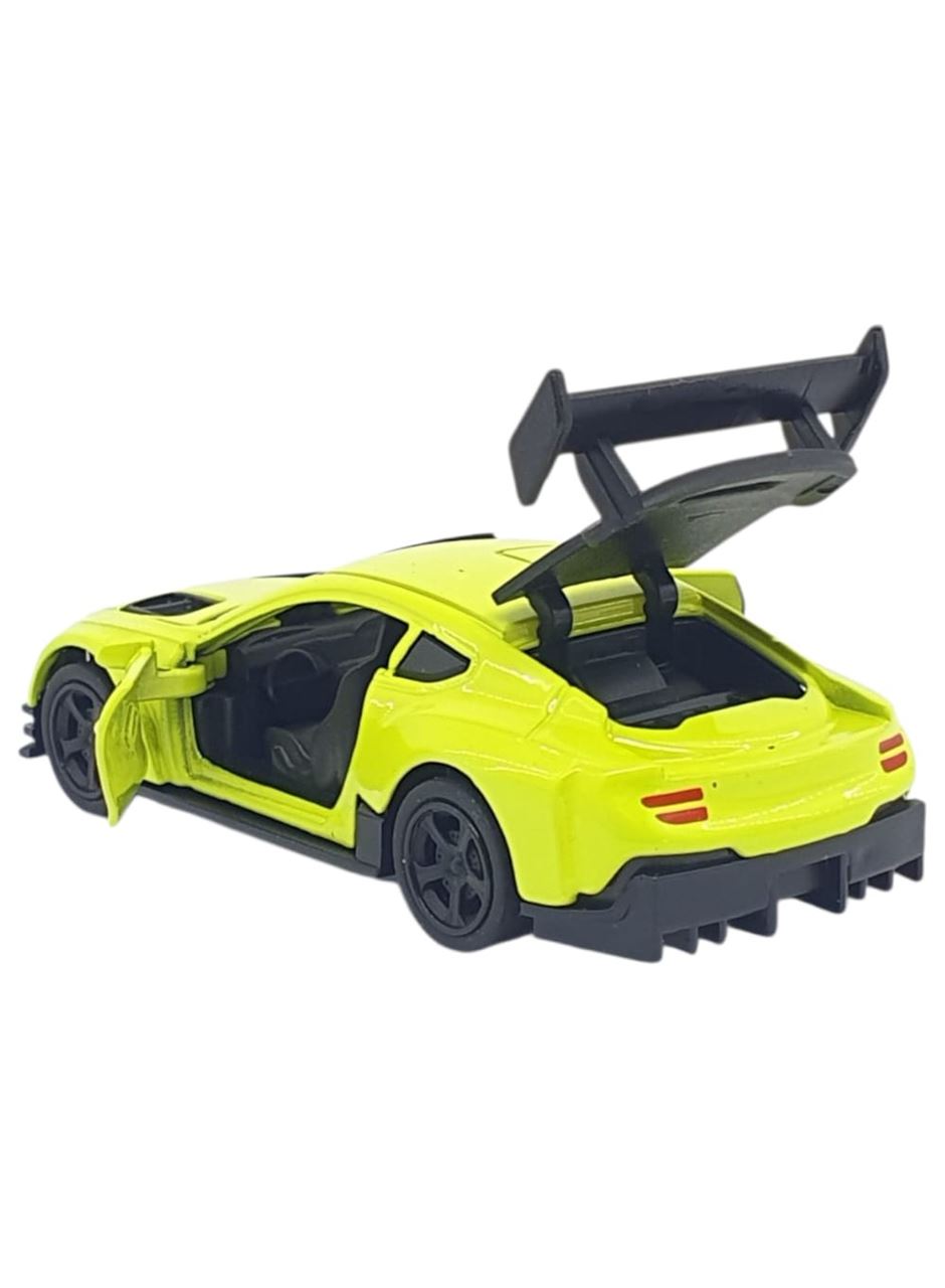 Çek Bırak Metal Küçük Arabalar 8 cm - 6411A-6 - Açık Yeşil