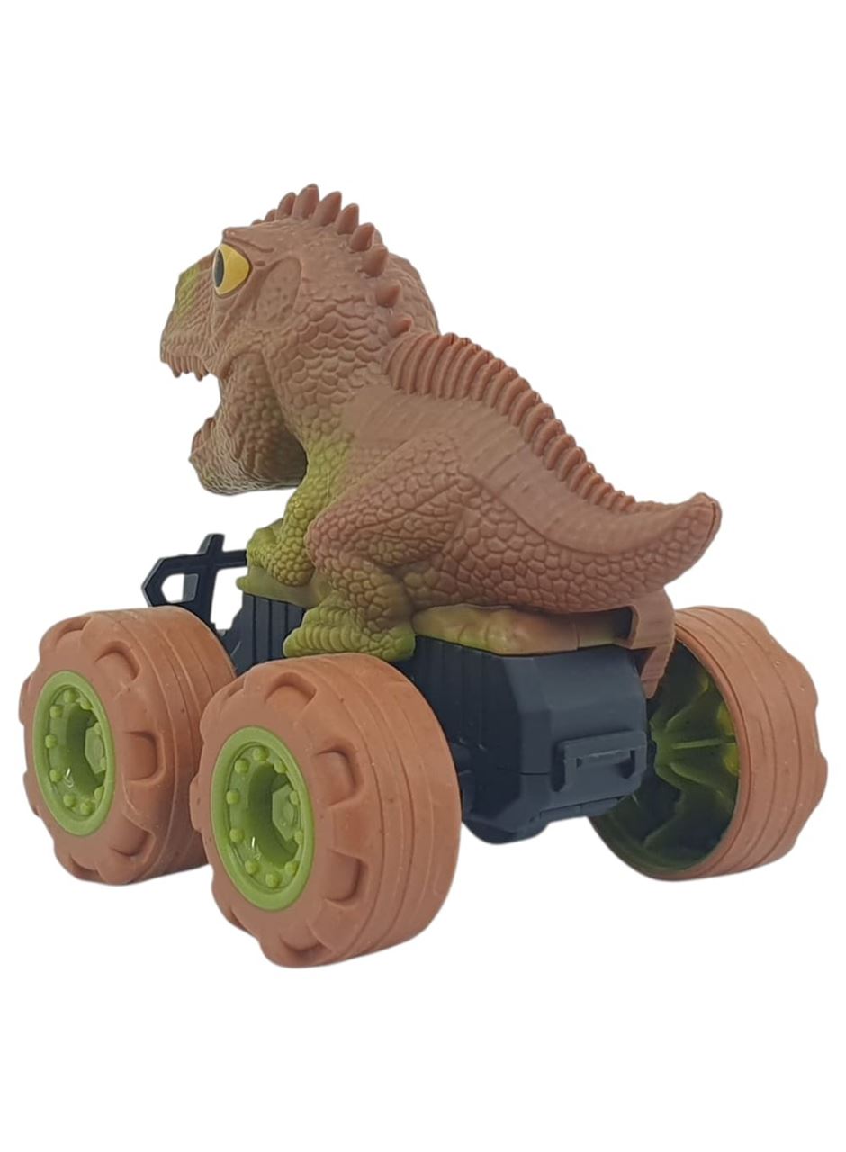 Sürtmeli Dinazor Arabalar 12 cm - H-20 - Stegosaurus -Kahverengi