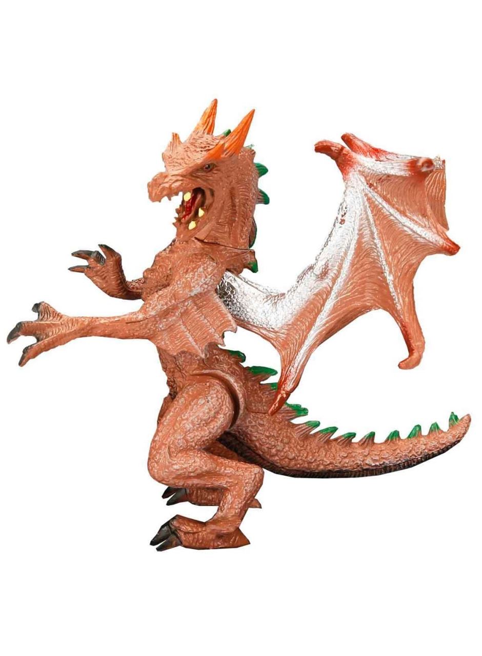 Standlı Ejderha Figürü 13 cm - Kahverengi