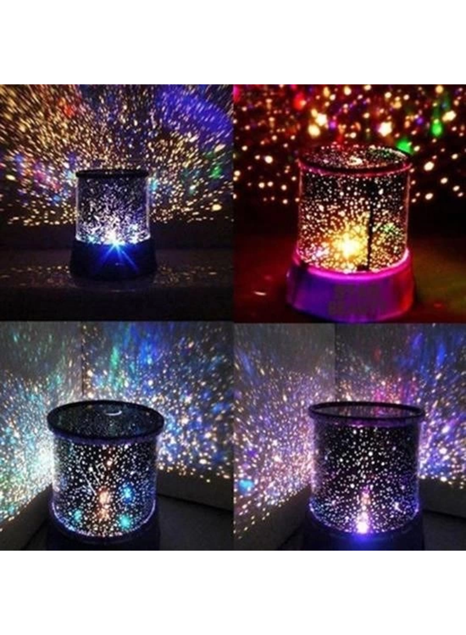 Star Master Pilli Gökyüzü Projeksiyonlu Led Renkli Yıldızlı Tavan Işık Yansıtma Gece Lambası (