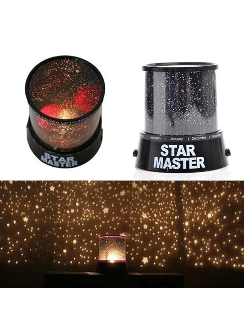 Star Master Pilli Gökyüzü Projeksiyonlu Led Renkli Yıldızlı Tavan Işık Yansıtma Gece Lambası (