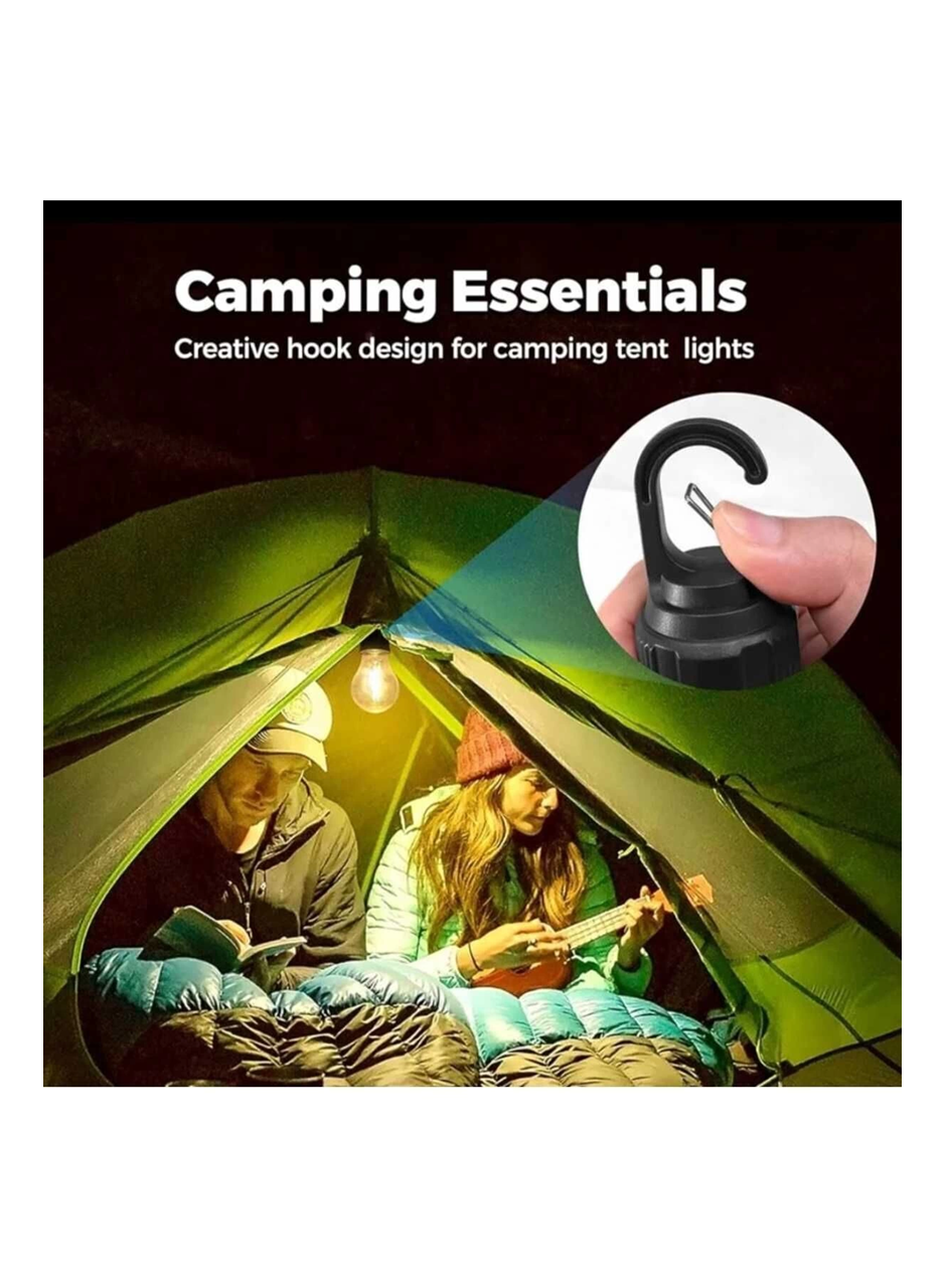 Taşınabilir Şarjlı Led Ampül Outdoor Kamp Bahçe Lambası 10W Askılı Kırılmaz Led Işık (
