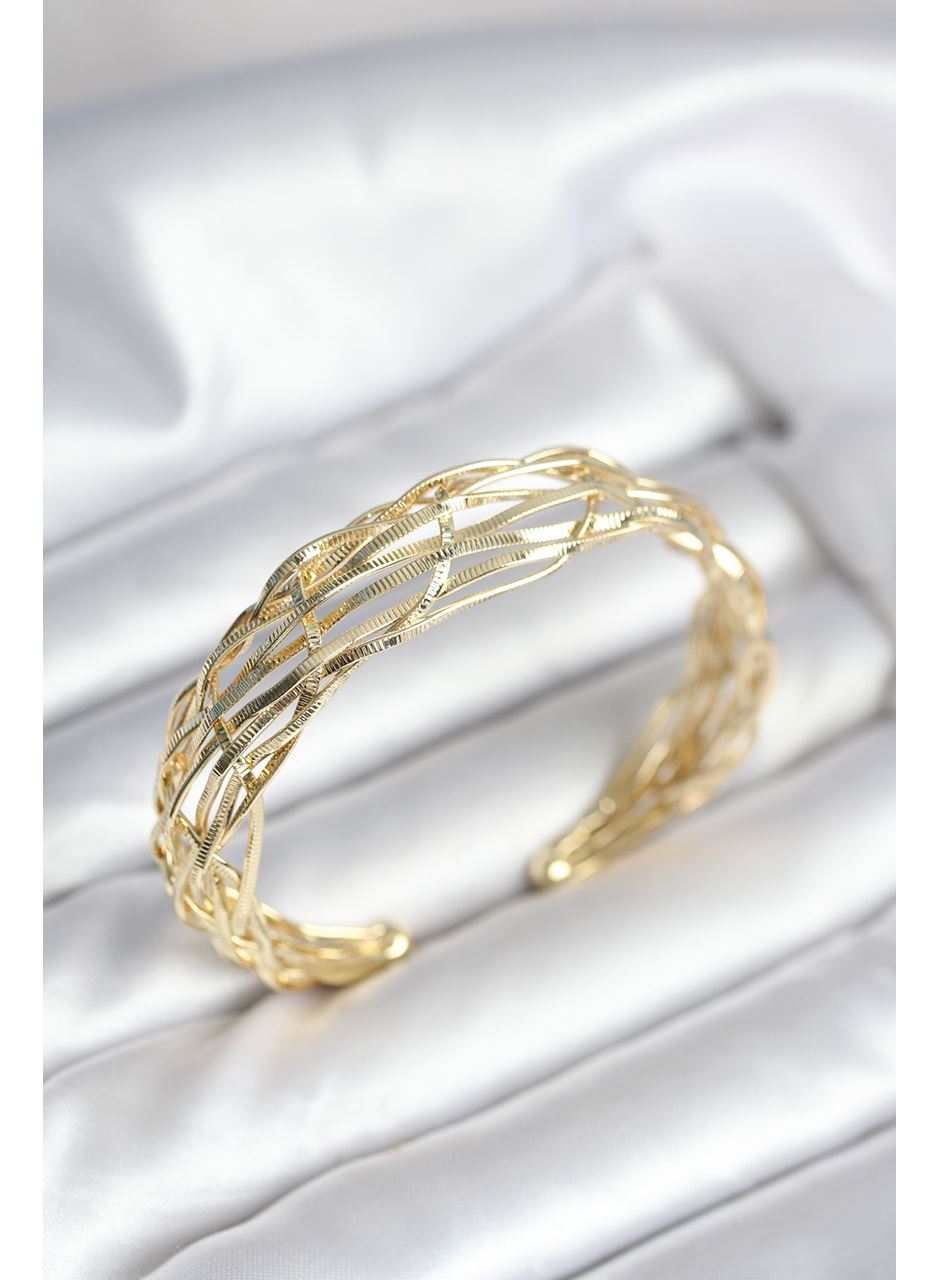 Gold Renk Pirinç Vintage Kadın Bileklik