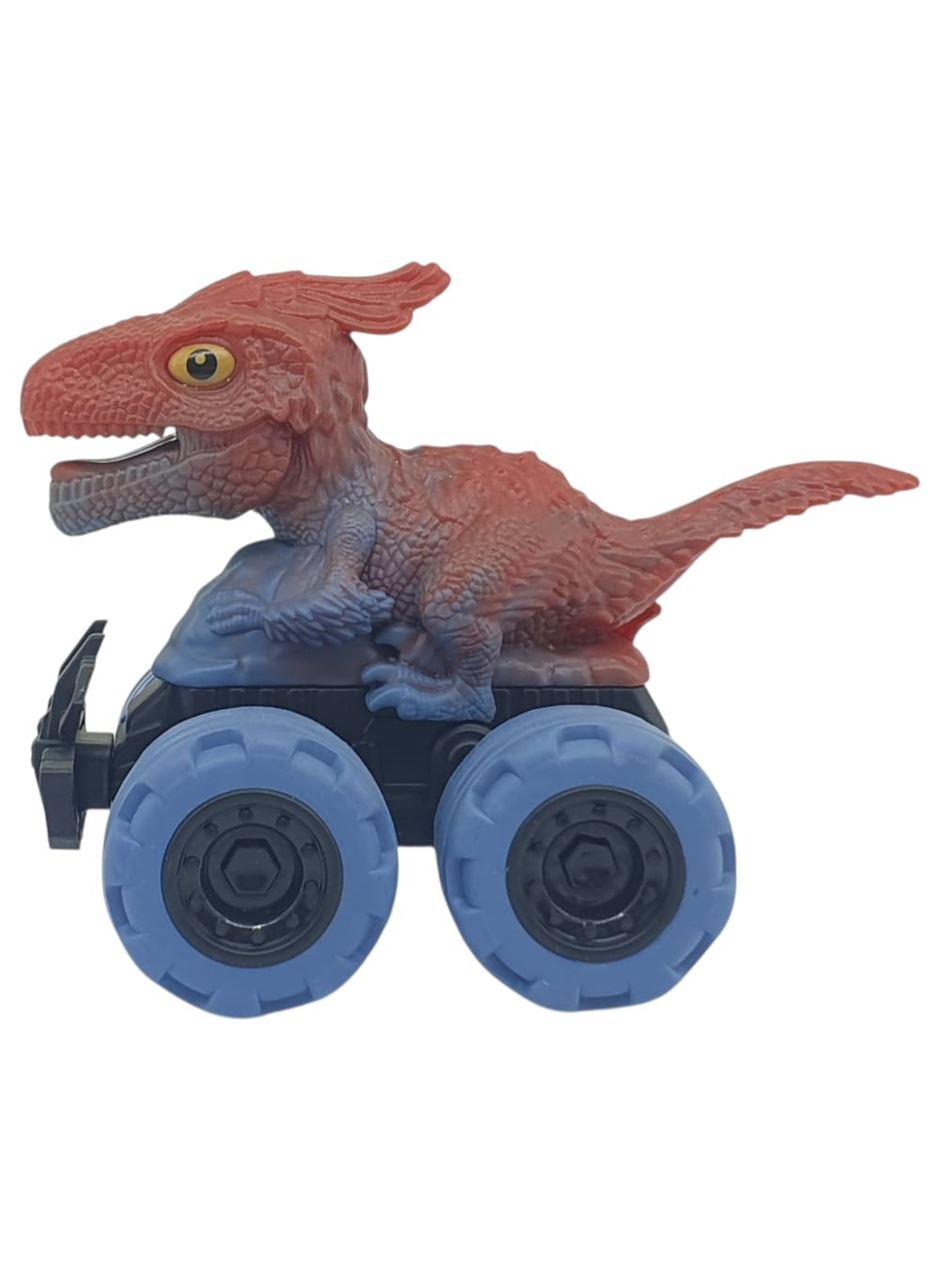 Sürtmeli Dinazor Arabalar 2'li - 12 cm - Triceratops & Parasaurolophus