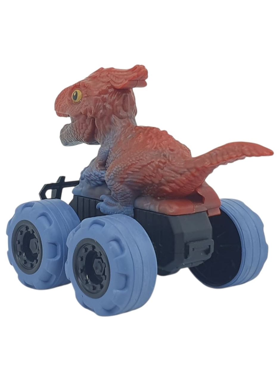 Sürtmeli Dinazor Arabalar 2'li - 12 cm - Stegosaurus & Parasaurolophus