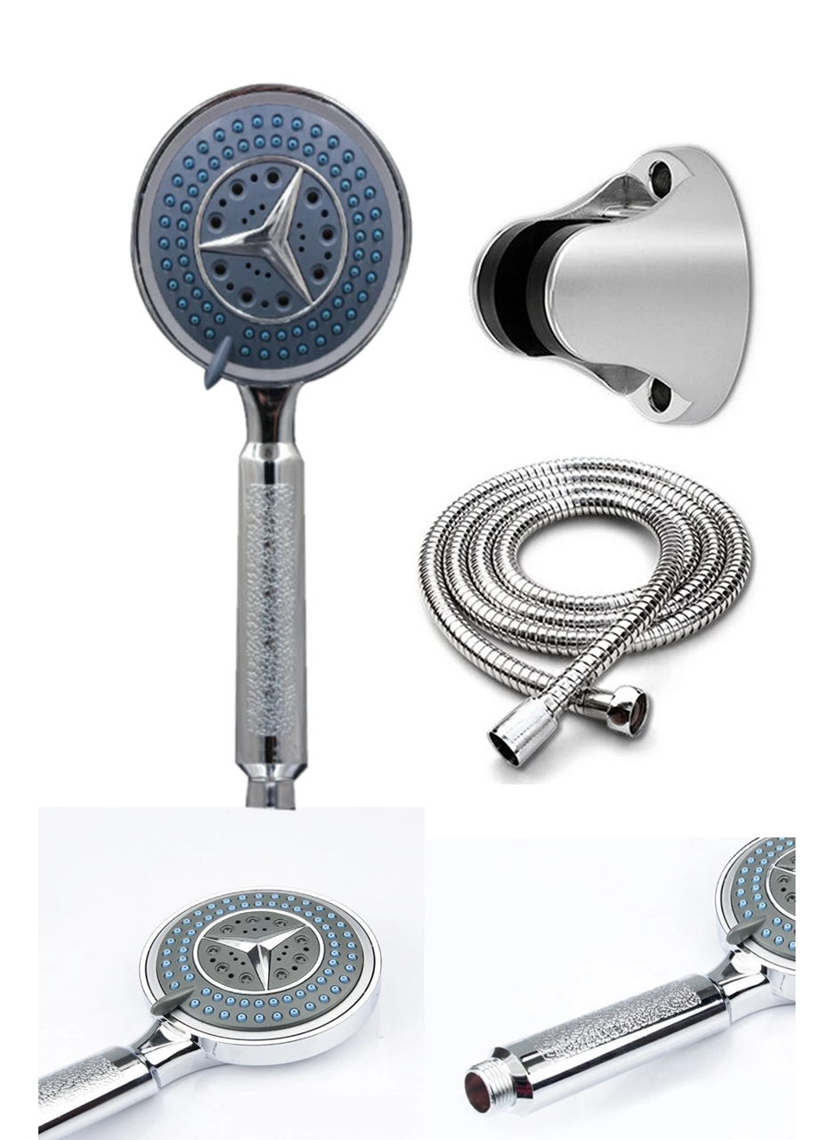 Fonksiyonlu Duş Başlığı Seti Başlık, Hortum Ve Mafsal Seti (