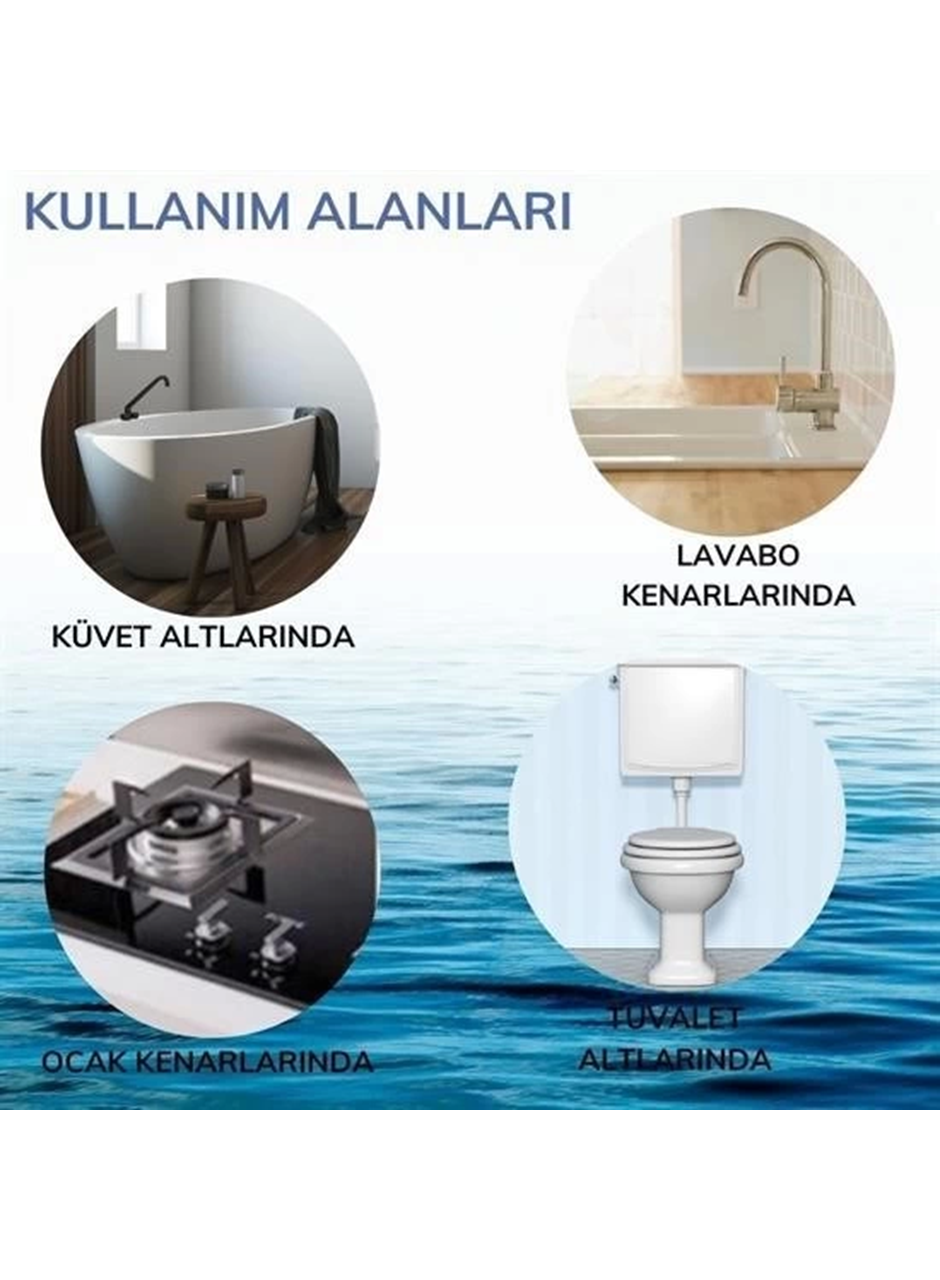 2 li Su Sızdırmaz Banyo Mutfak Lavabo Küvet İzolasyon Şerit Bant Pratik Ürün (