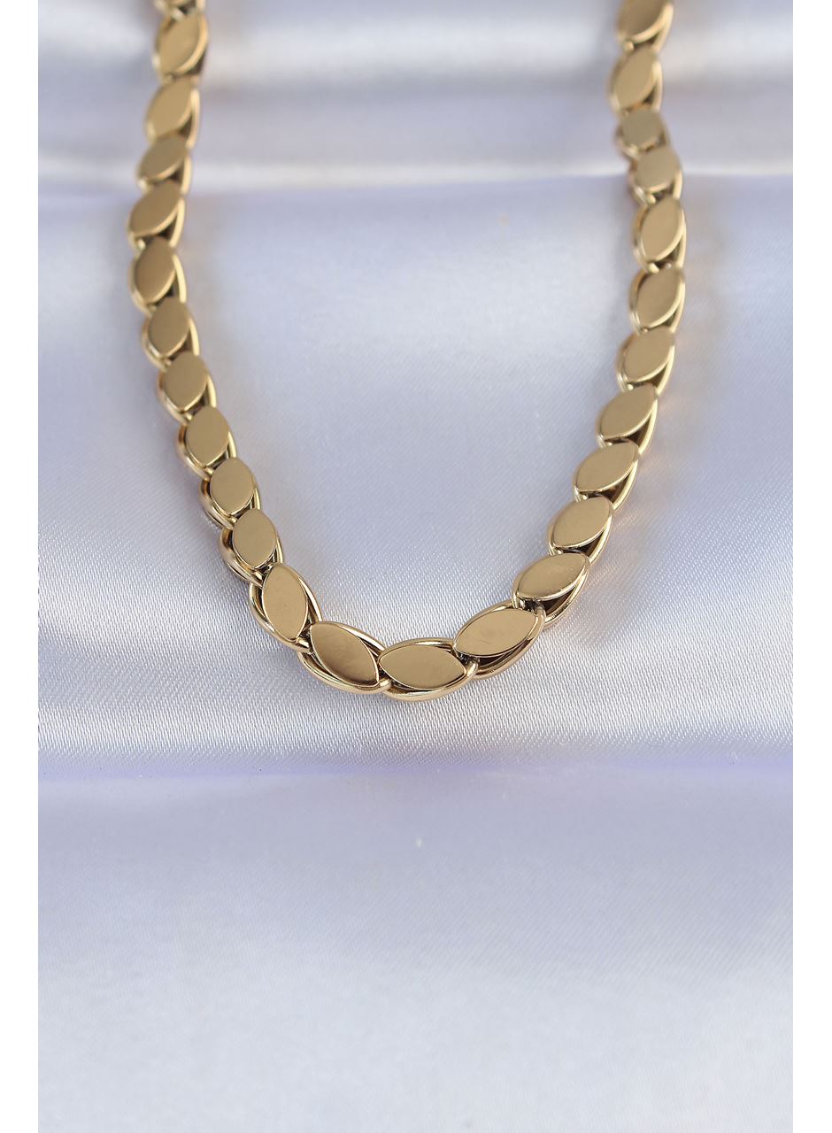 316L Çelik Gold Renk Arpa Model Kolye