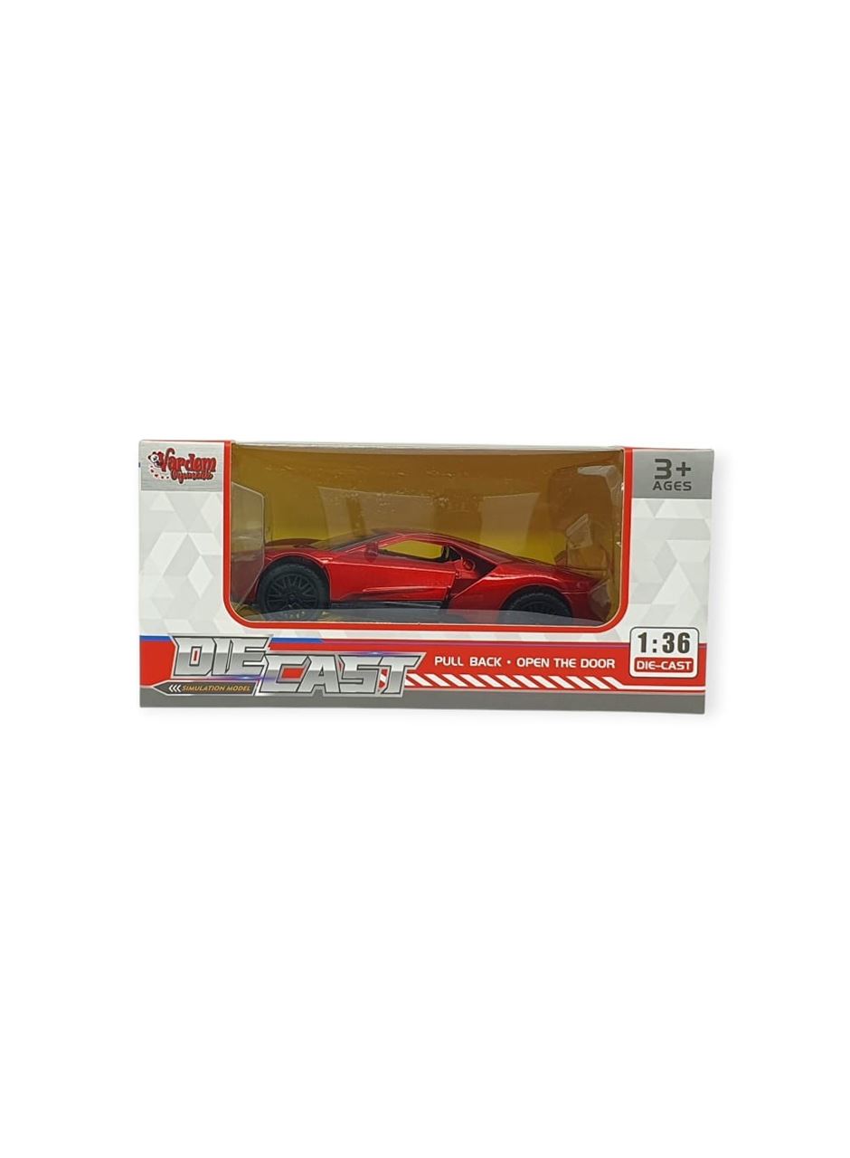 Çek Bırak Metal Arabalar 13 cm - SR2211- Kırmızı