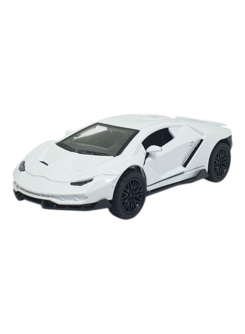 Çek Bırak Metal Arabalar 13 cm - SR2213- Beyaz