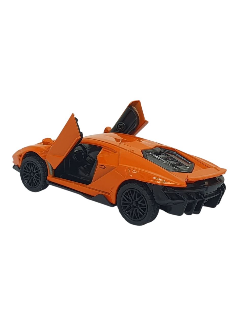 Çek Bırak Metal Arabalar 13 cm - SR2213- Turuncu