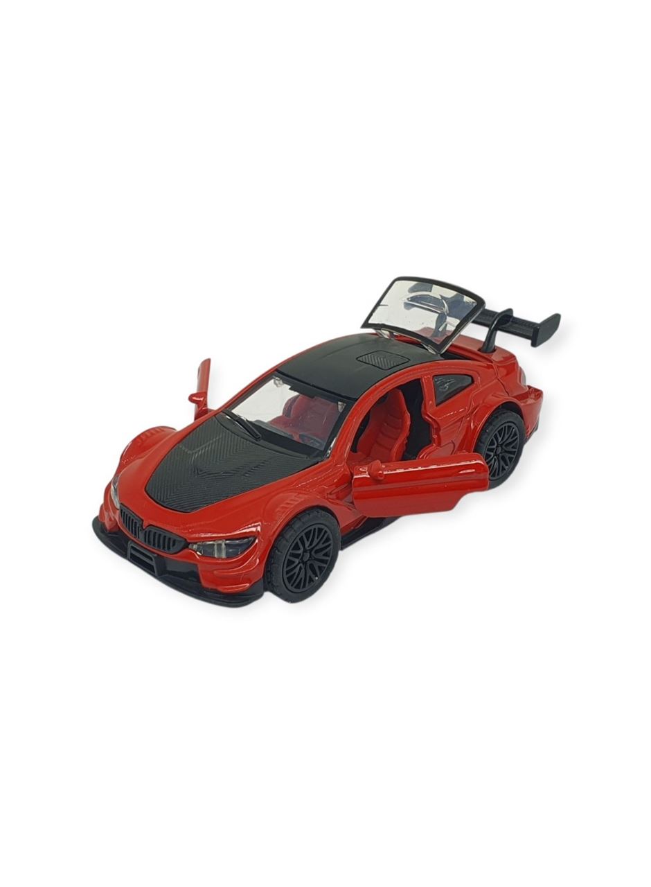 Çek Bırak Metal Arabalar 12 cm - 3671C - Kırmızı