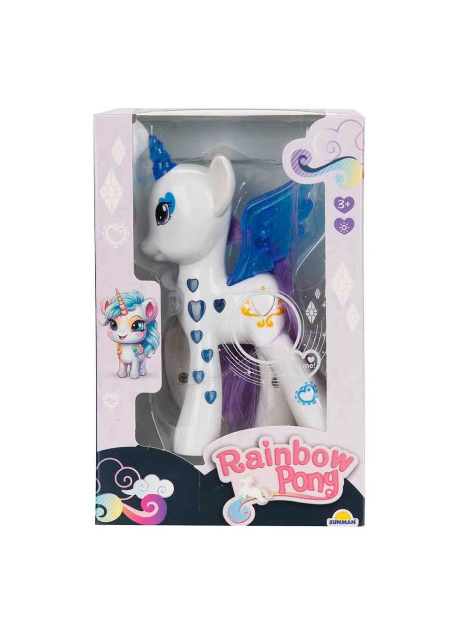 Işıltılı Pony Figür - Işıklı Figür - Mavi