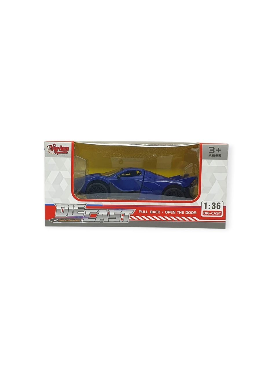 Çek Bırak Metal Arabalar 13 cm - SR2212- Mavi