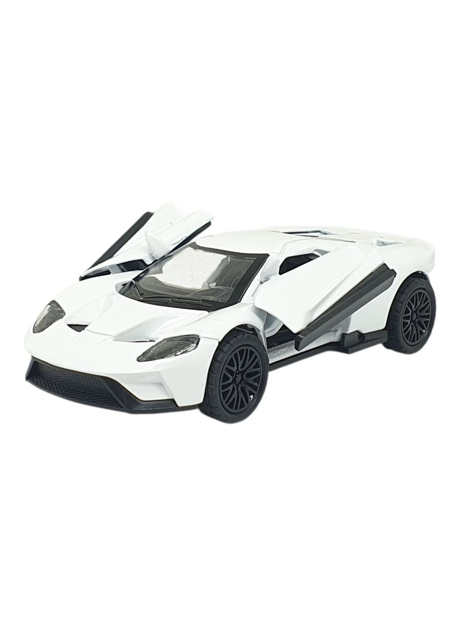 Çek Bırak Metal Arabalar 13 cm - SR2211- Beyaz