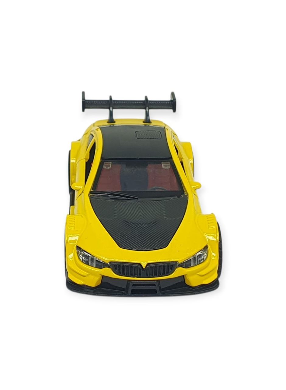 Çek Bırak Metal Arabalar 12 cm - 3671C - Sarı